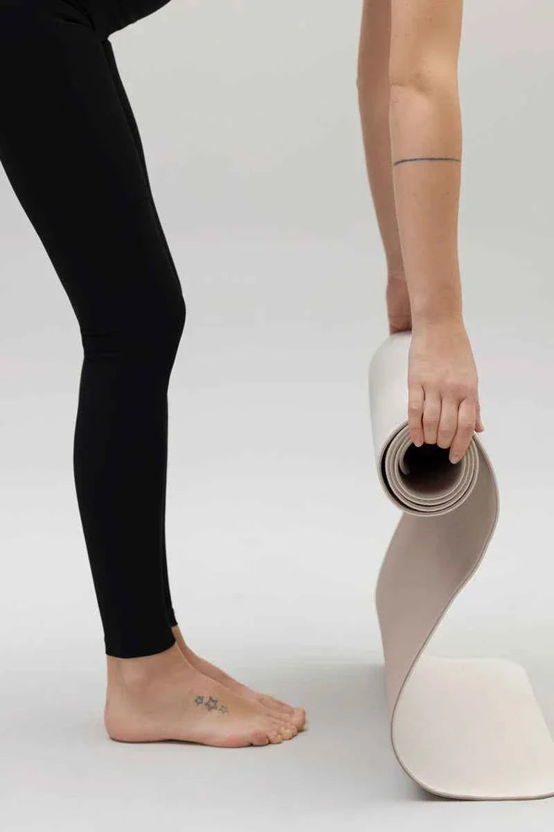 High-Waist Leggings Ribbed Black