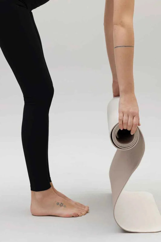 High-Waist Leggings Ribbed Black