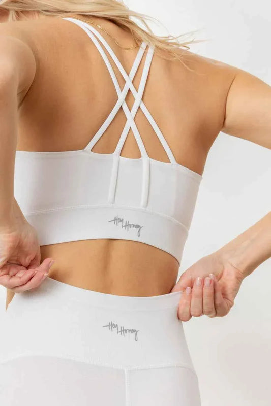 Criss-Cross Bra White