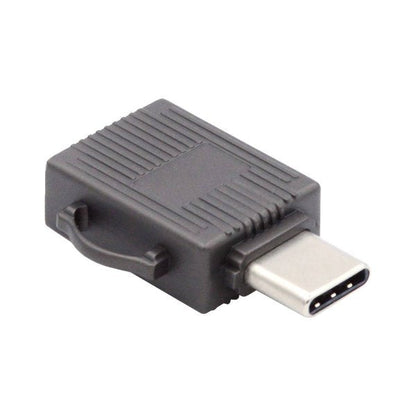 SYSTEM-S USB 3.1 Typ C Micro SD Karte Lesegerät Kartenleser SDXC Adapter in Grau