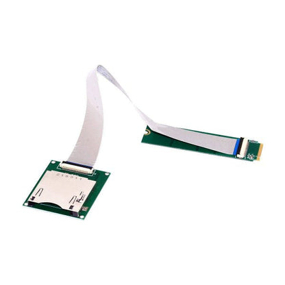 SYSTEM-S CFexpress Kabel 20cm Typ B Buchse zu NVME M-key M.2 NGFF Stecker Adapter in Grün