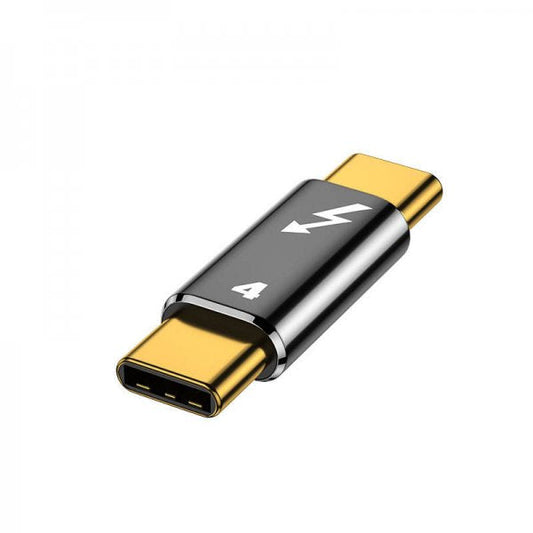 SYSTEM-S USB4 USB Adapter Typ C Stecker zu Stecker 40 Gbit/s USB 4.0 Kabel in Grau
