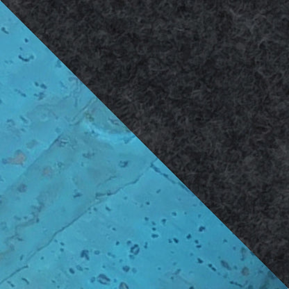 iPhone 16 Pro Max shoulder bag | Felt &amp; cotton | anthracite - azure | KEDJA deluxe