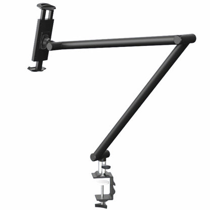 SYSTEM-S table mount 360° gooseneck stand for tablets and smartphones in black