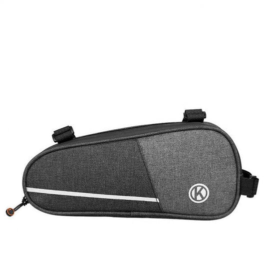 SYSTEM-S Fahrrad Tasche wasserfest Dreiecktasche Rahmentasche Triangeltasche Grau