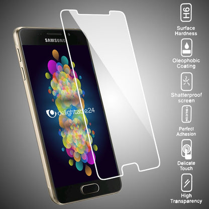 NALIA Schutzglas für Samsung Galaxy A3 2016, 9H Glasfolie Displayschutz LCD Film
