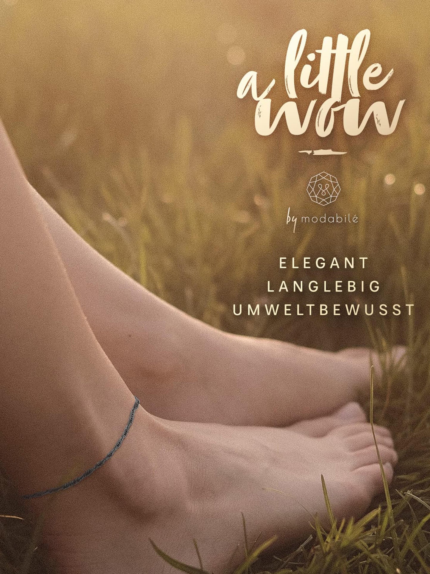 Fußkette Singapurkette Schwarz Rhodiniert