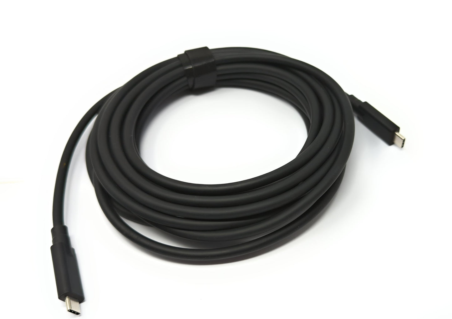SYSTEM-S USB 3.2 Gen 2 Kabel 5 m Typ C Stecker zu Stecker in Schwarz