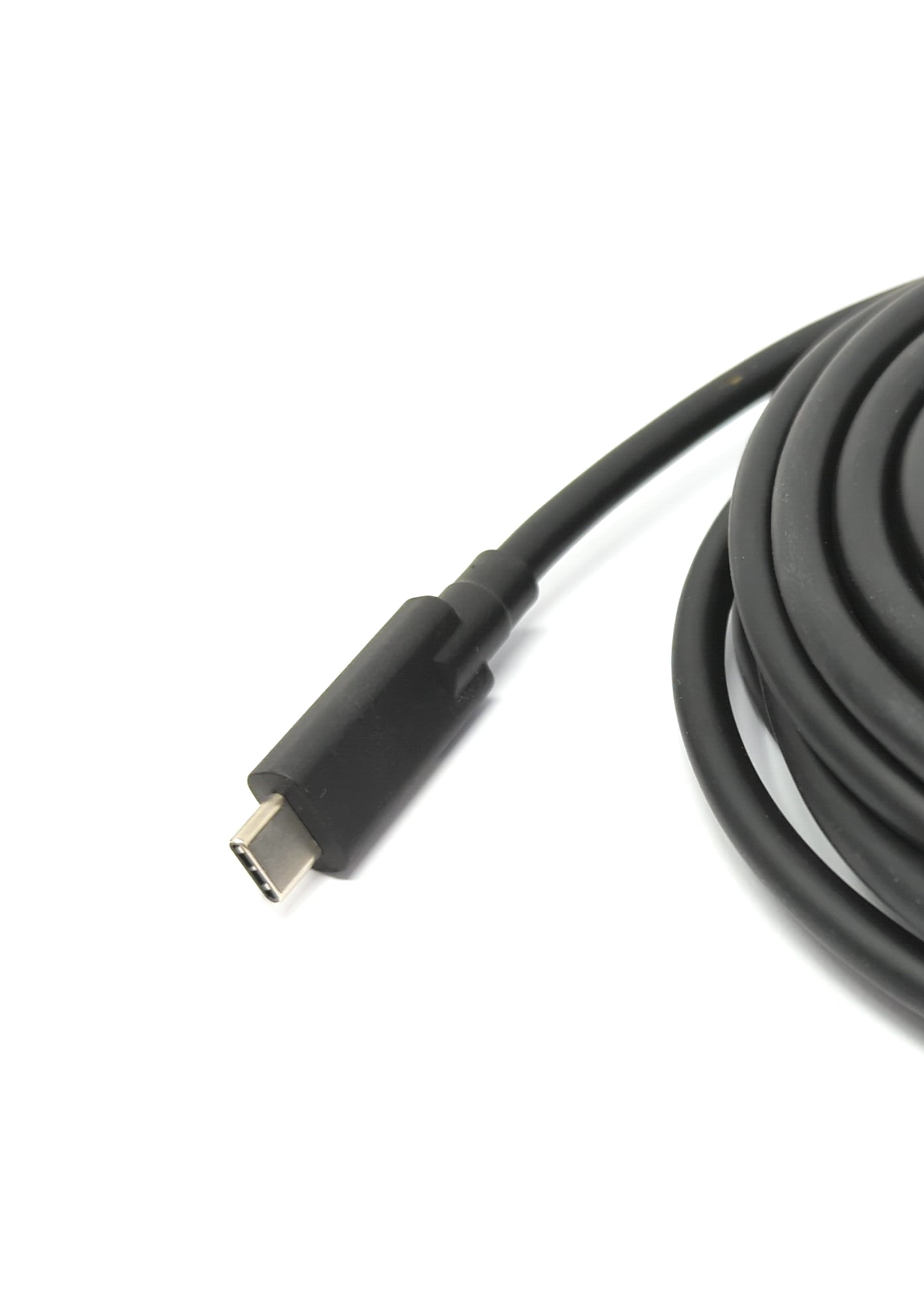 SYSTEM-S USB 3.2 Gen 2 Kabel 5 m Typ C Stecker zu Stecker in Schwarz