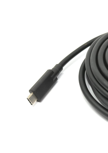 SYSTEM-S USB 3.2 Gen 2 Kabel 5 m Typ C Stecker zu Stecker in Schwarz