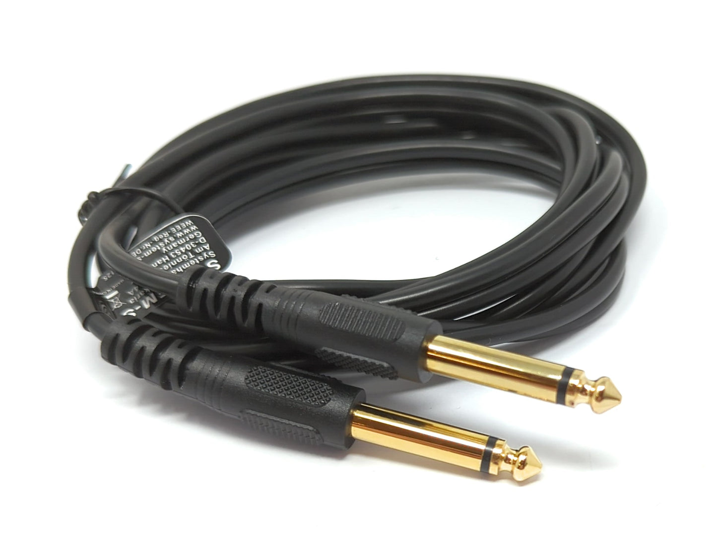 SYSTEM-S Audio Y Kabel 150 cm Stereo AUX Klinke 6,35mm Stecker & Stecker zu 3,5 mm Buchse