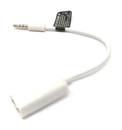 SYSTEM-S Audio Y Splitter Kabel 15 cm Stereo AUX Klinke 3,5 mm Stecker auf 3 polig Buchse Audio und Mikrofon