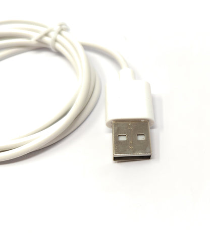SYSTEM-S USB 2.0 Kabel 100 cm Ladekabel für Oppo Band 2 Smartwatch in Weiß