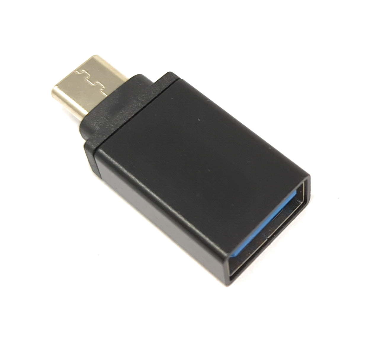 SYSTEM-S USB 3.1 Adapter Typ C Stecker zu 3.0 A Buchse Kabel in Schwarz