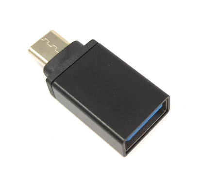 SYSTEM-S USB 3.1 Adapter Typ C Stecker zu 3.0 A Buchse Kabel in Schwarz