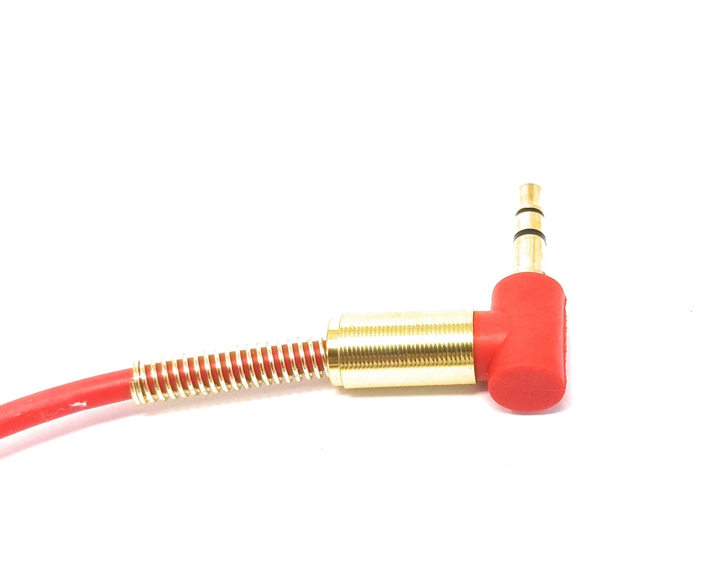SYSTEM-S Audio Kabel 100cm Stereo AUX Klinke 3,5 mm Stecker zu Stecker Winkel Knickschutz