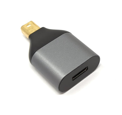SYSTEM-S USB Adapter 3.1 Type C Female to Mini DisplayPort Male Unidirectional DP 4K Cable in Gray