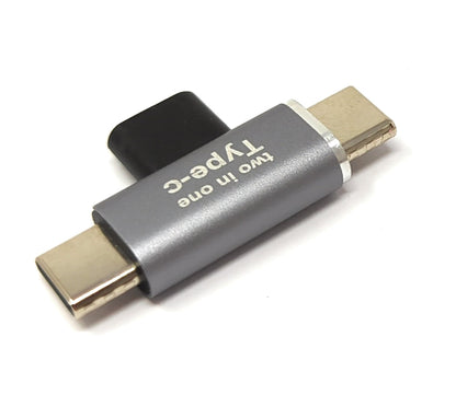 SYSTEM-S USB 3.1 Y Adapter Typ C Buchse zu 2x Stecker Winkel