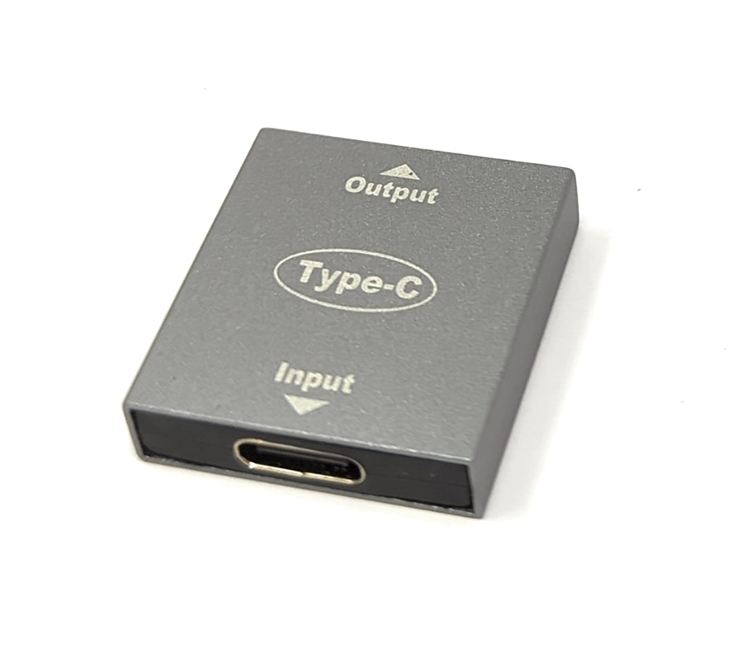 SYSTEM-S USB 3.1 Y Adapter Typ C Buchse zu 2x Buchse Kabel in Grau