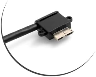 SYSTEM-S Micro USB 3.0 auf USB A 3.0 Datenkabel Ladekabel kurzes Kabel Gewinkelt Winkelstecker 90 Grad 26 cm