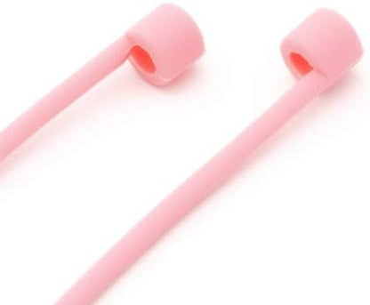 System-S 1x Silicone Holder for AirPods Headphones in Pink