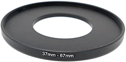 SYSTEM-S Objektiv Adapter 37 mm Gewinde zu 67 mm Step Up Ring in Schwarz für Filter