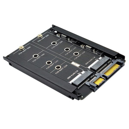 SYSTEM-S NGFF B+M Key Adapter 2x M.2 SSD Karte zu 2,5 Zoll SATA Combo HDD