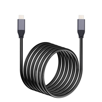 SYSTEM-S USB 3.1 Gen 2 Kabel 500 cm Typ C Stecker zu Stecker in Schwarz