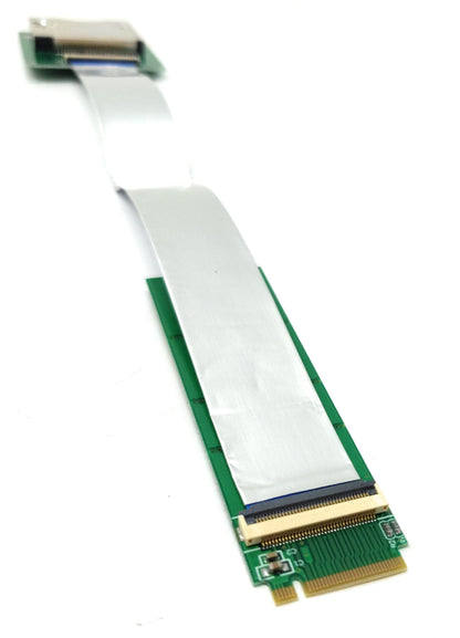 SYSTEM-S CFexpress Kabel 20cm Typ B Buchse zu NVME M-key M.2 NGFF Stecker Adapter in Grün