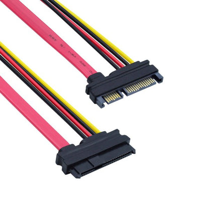 SYSTEM-S SATA cable 10 cm 22-pin male to SAS 29-pin female adapter for hard drive