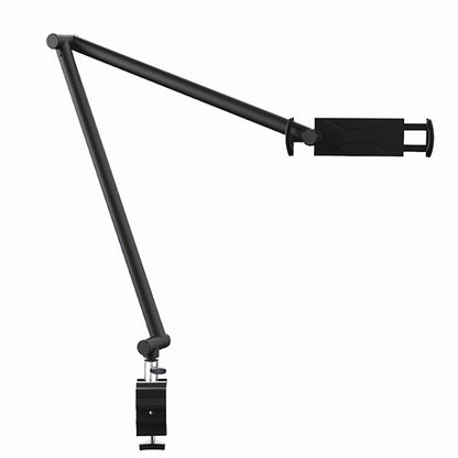 SYSTEM-S table mount 360° gooseneck stand for tablets and smartphones in black