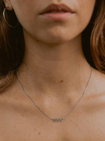 Kettenanhänger WOW Silber Rhodiniert Eleganz für jeden Anlass