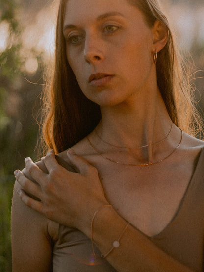 ESSENTIAL Armband Panzerkette Roségold Vergoldet