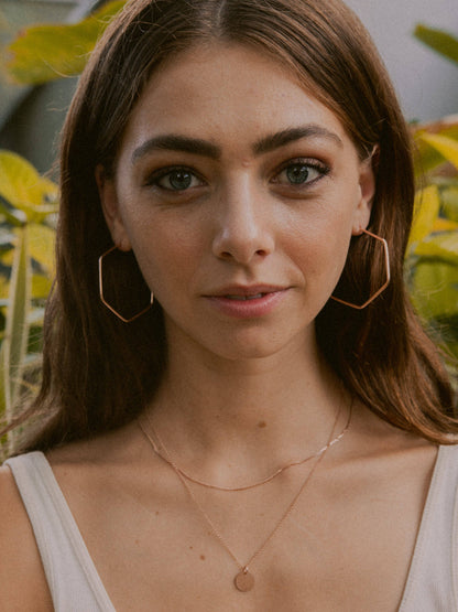 Kettenanhänger CIRCLE 1,2 cm Roségold