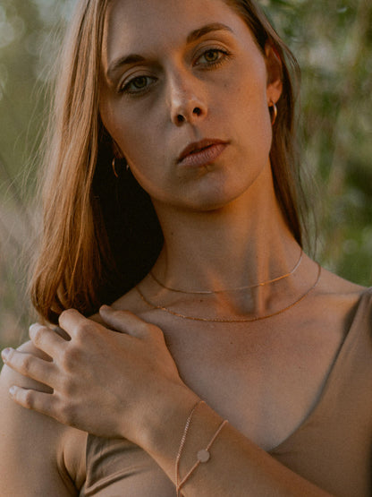 ESSENTIAL Armband Panzerkette Roségold Vergoldet