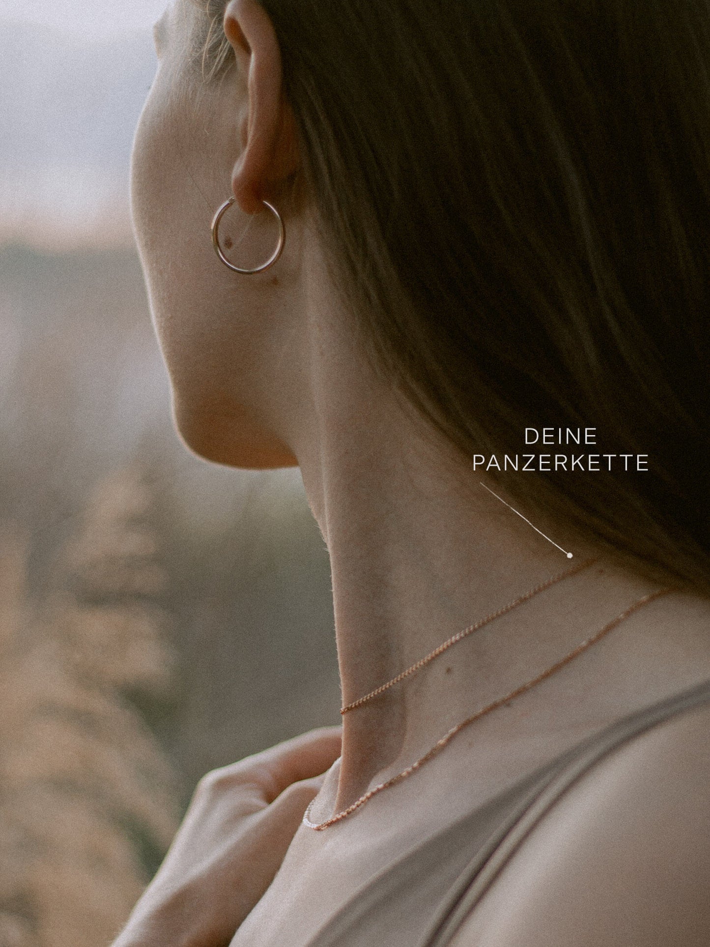 TIMELESS Panzerkette Filigran Roségold Vergoldet