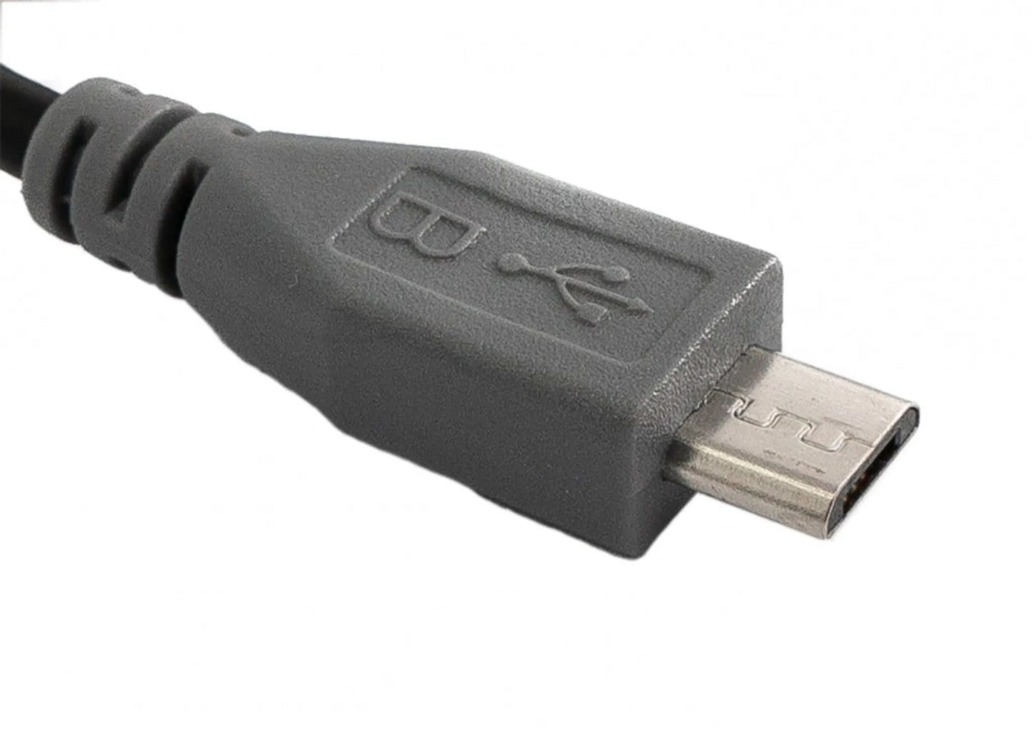 SYSTEM-S USB 2.0 Kabel 50 cm Micro B Stecker zu Stecker Adapter Schwarz