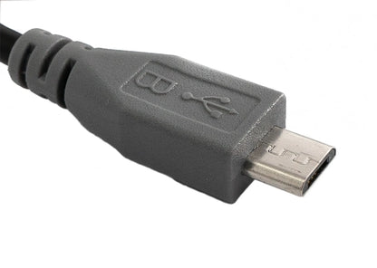 SYSTEM-S USB 2.0 Kabel 50 cm Micro B Stecker zu Stecker Adapter Schwarz