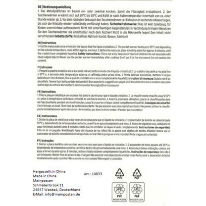 3 Handwärmer Taschenwärmer Taschenheizung Wärmekissen Wärmer Hund Katze 3er SET