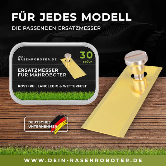 30x Titan Ersatzmesser für Parcmow | Gold 0,6mm (Alle Modelle)