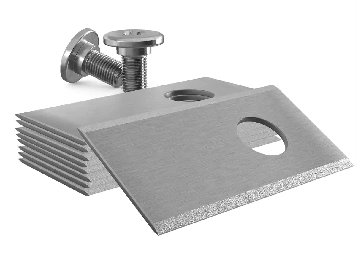 30x Edelstahl Messer für alle Parkside Mähroboter | Universal | 36x18mm