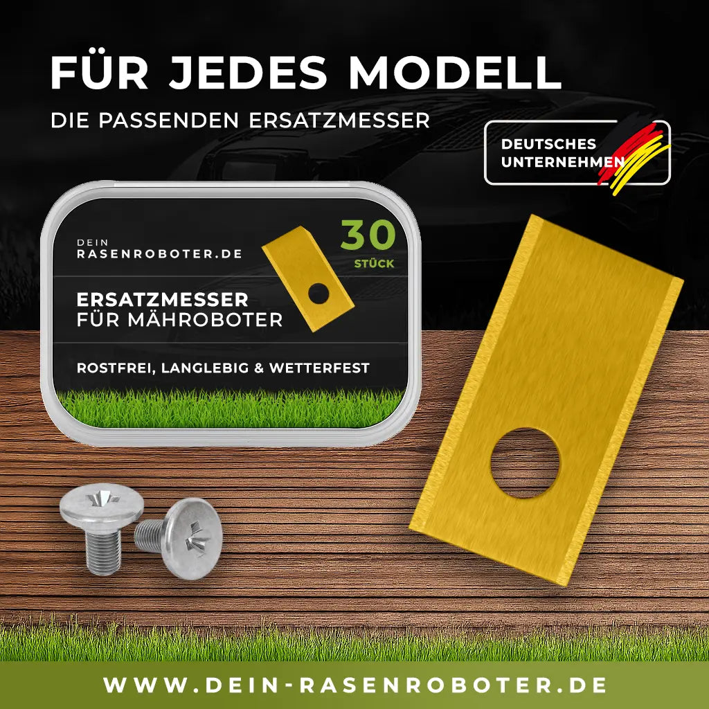 30x Titan Messer für Parkside Smart PAMRS 1000 A1 | Gold Edition