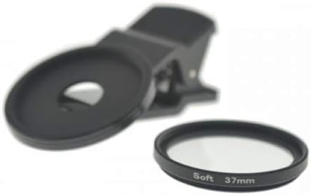 SYSTEM-S Soft Filter 37 mm thread softening with clip in black for smartphone 
