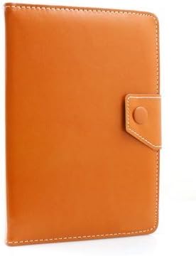 System-S 9” inch book-style case cover with holder stand function for Tablet PC eBook Reader in orange brown