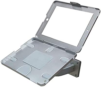 SYSTEM-S Wand Halterung mit Gebogenem Haltearm Abschließbar für iPad Pro 10.5" (2017) iPad Air 3 (2019) A2152 A2123 A2153 A2154 A1701 A1709