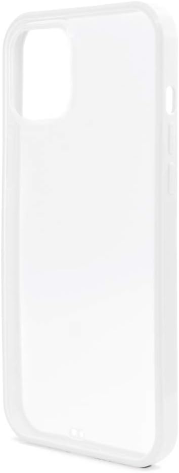 SYSTEM-S Schutzhülle aus Silikon in Weiß Transparent Hülle kompatibel  mit iPhone 12