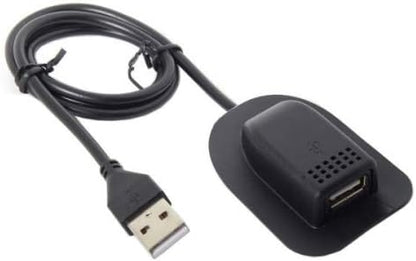 SYSTEM-S USB 2.0 Kabel für Rucksäcke mit Ladeanschluss in Schwarz