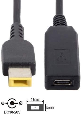 SYSTEM-S USB 3.1 cable 23 cm Type C female to Rectangle 11.0 x 5.0 mm male