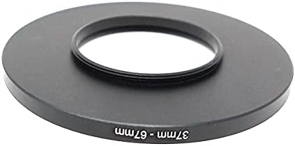 SYSTEM-S Objektiv Adapter 37 mm Gewinde zu 67 mm Step Up Ring in Schwarz für Filter