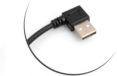 SYSTEM-S USB 3.1 Type C 90° to 2.0 Type A 90° angle cable 27 cm